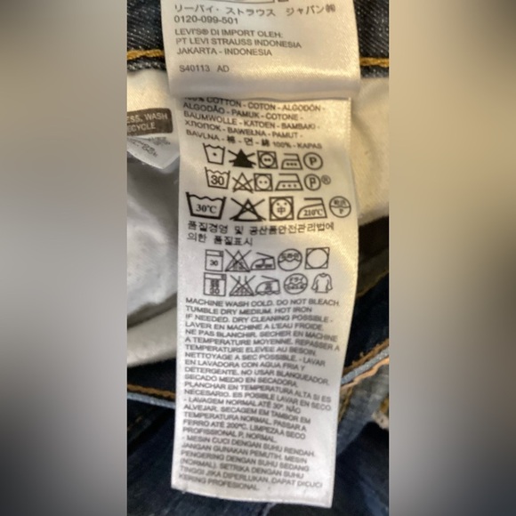 Levi 513 jeans. Waist 34, leg 32. Unisex - Picture 10 of 13